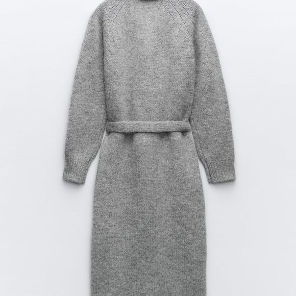 NWT ZARA BELTED LONG KNIT CARDIGAN S, M, L 9598 - Picture 6 of 8